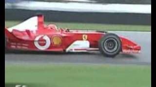 Formula 1  2003  USA  Michael Schumacher vs HeinzHarald Frentzen [upl. by Nyletac423]