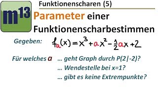 5 Parameter einer Funktionenschar bestimmen [upl. by Johathan]