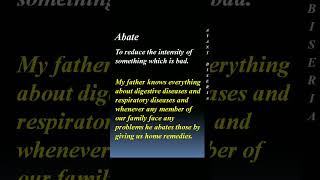 meaning of Abate by Ayant Biseria [upl. by Atirb]