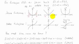 Matematikk R2  033  Jevne og odde funksjoner [upl. by Etnwahs]