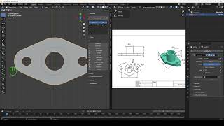 Blender CAD Sketcher 2uygulama [upl. by Enilauqcaj]