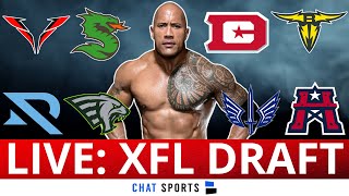 XFL Draft 2022  Live Picks amp Results For Day 1 Rounds 144 [upl. by Samuele]