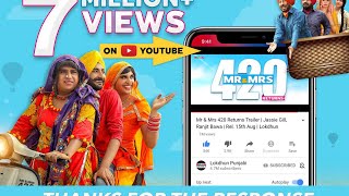 Mr amp Mrs 420 Returns  Superhit Punjabi Film  Jassie Gill  Karamjit Anmol [upl. by Nyladnarb399]