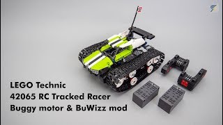 LEGO Technic 42065 RC Tracked Racer buggy motor amp BuWizz upgrade with free instructions [upl. by Onairda]