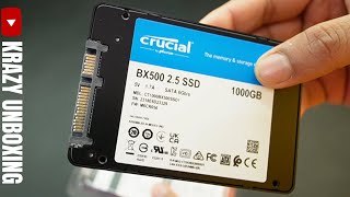 Crucial BX500 1TB 3D NAND SATA 635 cm 25Inch Internal SSD  CT1000BX500SSD1 Unboxing [upl. by Asaph960]