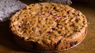 Easy Cranberry Walnut Cake Recipe  Eat Simple Food [upl. by Hessney]