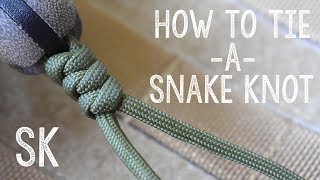 How to Tie a Paracord Snake Knot [upl. by Joanna842]