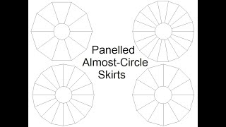 Panelled AlmostCircle Skirts [upl. by Akienom718]