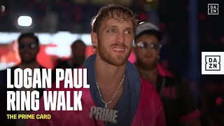 LOGAN PAUL RING WALK  THE PRIME CARD [upl. by Lierbag]