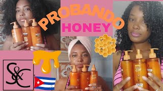 ✅️ Probé estos PRODUCTOS CUBANOS 🇨🇺 PARA EL CABELLO  Reseña COMPLETA de la Línea Natural Honey🍯 [upl. by Edals157]