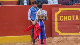 CHOTA 2024 2da corrida  Brindis de Luis David Adame a Miguel Ángel Perera el 5to toro de la tarde [upl. by Nnylorac]