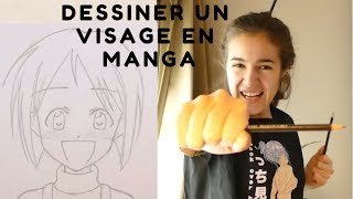 Comment dessiner un visage en manga [upl. by Eimrej767]