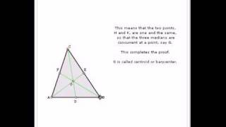 The Medians of a Triangle Are Concurrent A Visual Proof [upl. by Ayo]