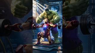 IRONMAN vs THANOS fight 😱  Hulk helps Ironman  Avengers vs DC 💥 marvel avengers dc ai shorts [upl. by Arielle]