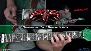 Van Halen  Judgement Day Guitar Lesson FULL SONG [upl. by Attiuqaj]