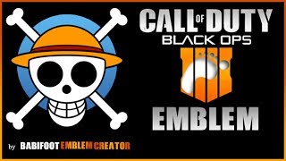 COD BO4 Emblem Tutorial  One Piece Luffy Jolly Roger  EASY [upl. by Mount]