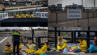 Opnieuw blokkades op sluizen ijmuiden [upl. by Alyaj789]