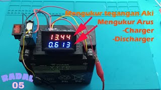 Cara pasang Volt ampere meter digital di motor arus charger discharger [upl. by Sharman29]