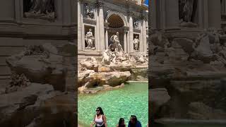 fontana di trevi travel fontaine rome italy architecture shorts youtubeshorts fyp like [upl. by Borek]