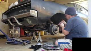 1968 Dodge Charger RT Scarebird Disk Brake Conversion Installation [upl. by Nnyltiak]