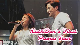 Kathryn Bernardo and Alden Richards Tight Security in First Movie Promo Tour [upl. by Eanel]