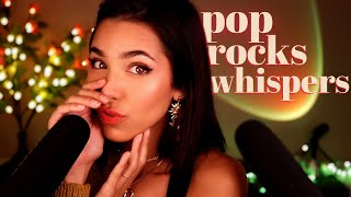 ASMR Intense Closeup Whispers With Pop Rocks Mouth Sounds [upl. by Aihn]