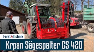 Sägespalter Krpan CS420  zwei ungleiche Brüder im Vergleichstest [upl. by Lilly680]