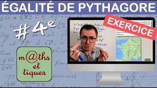 EXERCICE  Résoudre un problème à laide du théorème de Pythagore  Quatrième [upl. by Georgette540]