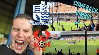 SOUTHEND VS KIDDERMINSTER21 90 MINUTE LIMBS AS BLUES FIGHT BACK TO CLAIM 3 POINTS [upl. by Lust422]