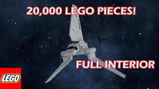 HUGE Lego Star Wars Tydirium Shuttle Moc with Full Interior and Motorized Functions [upl. by Clarise]