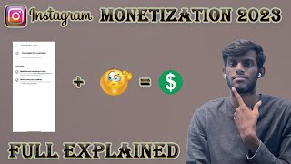 😎Instagram monetization explained in Tamil🙂 2023  Thamus info [upl. by Holds177]