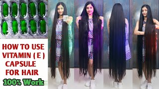 Vitamin E Capsule Benefits For LONG HAIR 🤫🔥 How To Use Vitamin E Capsule for HAIR GROWTH amp SKIN [upl. by Mannos]