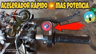 Como instalar un Acelerador de 4t a tu Moto facil y sencillo 2023 [upl. by Tterej]