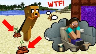 SI HUBIERA CACA EN MINECRAFT 💩 PORTAL DE CACA EN MINECRAFT  Especial DIMENSIONES [upl. by Linet577]