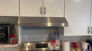 Broan NuTone BCSD130SS Glacier Range Hood with Light Exhaust Fan for Under Cabinet Review [upl. by Ainitsirhc]