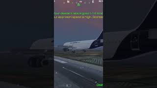 Landing a A320 airplane roblox planecrash automobile landing avation avgeek [upl. by Arnaud]