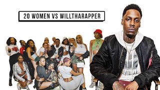 20 WOMEN VS 1 RAPPER WILLTHARAPPER [upl. by Aihsrop]