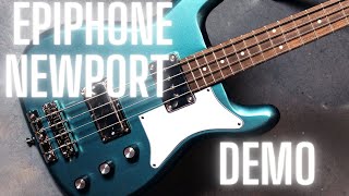 2022 Epiphone Newport Bass Demo [upl. by Dulci]