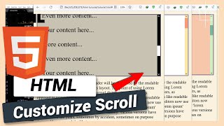 How to Customize Scrollbar  HTML and CSS Tutorial [upl. by Itsyrk562]