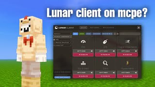 The Lunar client for mcpe Bedezu client for mcpe119 [upl. by Peace162]