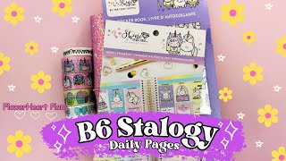 B6 Stalogy Weekly amp Daily Planner Setup with Shine Sticker Studio Sticker Kit  Decorate with Me [upl. by Dachi]