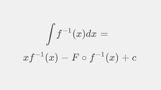 Integrating using inverse functions [upl. by Aylmar]