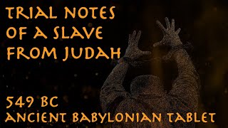 Trial Notes of a Slave from Judah  549 BC  Ancient Babylonian Tablet [upl. by Wurst]