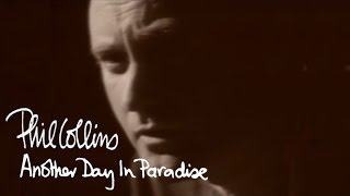 Phil Collins  Another Day In Paradise Official Music Video [upl. by Sausa]