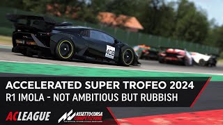 ACLeaguecompl ACCelerated Super Trofeo 2024 R1 Imola  Assetto Corsa Competizione [upl. by Maisie]