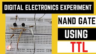 Nand gate TTL  Explain a TTL nand gate and its operation  TTL nand gate circuit [upl. by Grinnell]