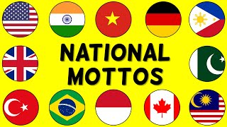 NATIONAL MOTTOS of Countries from Around the World [upl. by Gerdi]