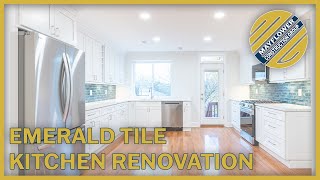 Emerald Backsplash Kitchen Renovation [upl. by Holtz621]