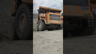 Driving Fully Loaded Dump Truck On Steep Road In The Sharp Corner shorts [upl. by Eanahs]