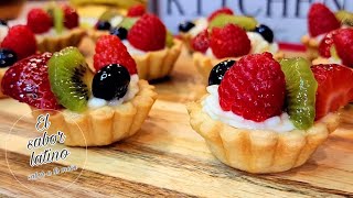 🔴Mini Tartaletas de Frutas ¡ Para Enamorar ❤️💯 [upl. by Nannah210]